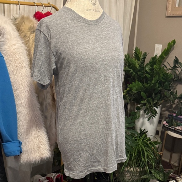 American Apparel The Track Shiry Gray Shortsleeve Tee Men’s Casual Top sz Medium - Picture 2 of 8